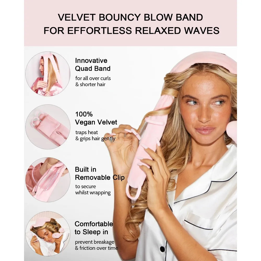 4-Arm Design Soft Overnight Curlers Hair Rollers Heatless Curls Overnight Hair Curlers To Sleep Beach Waves No Heat Curling Rod