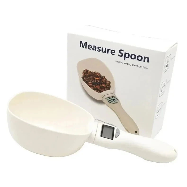 Suitable for Cat and Dog Food Measuring Spoon Pet Food Measuring Spoon Scale, Kitchen Digital Food Measuring Spoon