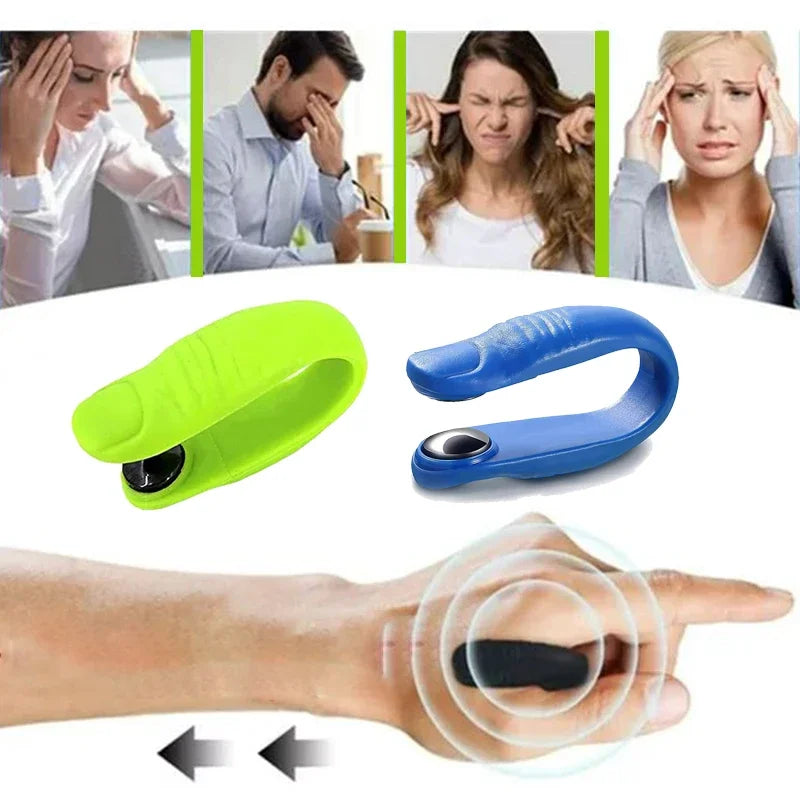 Magnetic Suction Finger Joint Tiger Point Massage Clip Portable Hand Meridian Massager Acupressure Clip for Blood Circulation