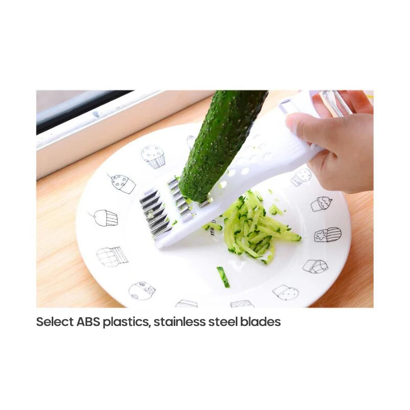 Double Head Cutter Cucumber Carrot Potato Knife Kitchen Home Gadgets Multi-Function Vegetable Fruit Peeler Grater Hand Slicer