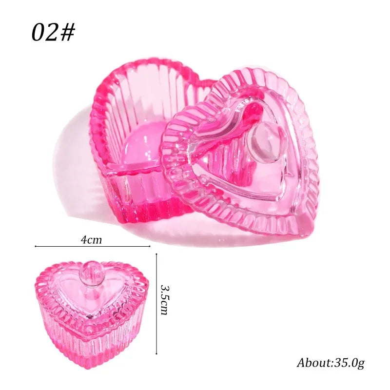 Acrylic Powder Liquid Crystal Glass Cup Aurora Colorful Cup Nail Brush Washing Mug Nail Art Tools Liquid Powders for Mixing Bowl