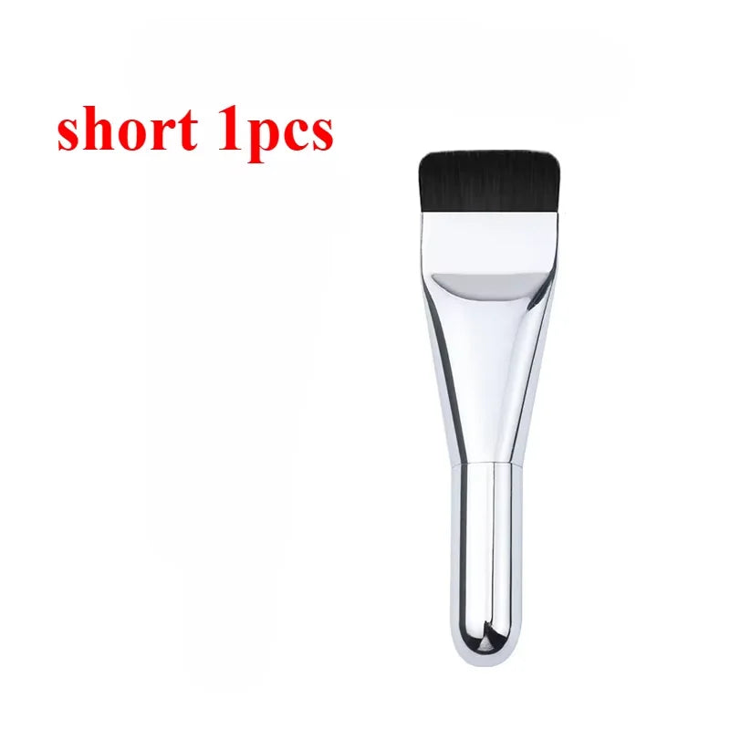 1/2Pc Multi-Use Foundation Ultra-Fine, Hypoallergenic Nylon Bristle Oval Foundation Brush - Perfect for Face Contouring