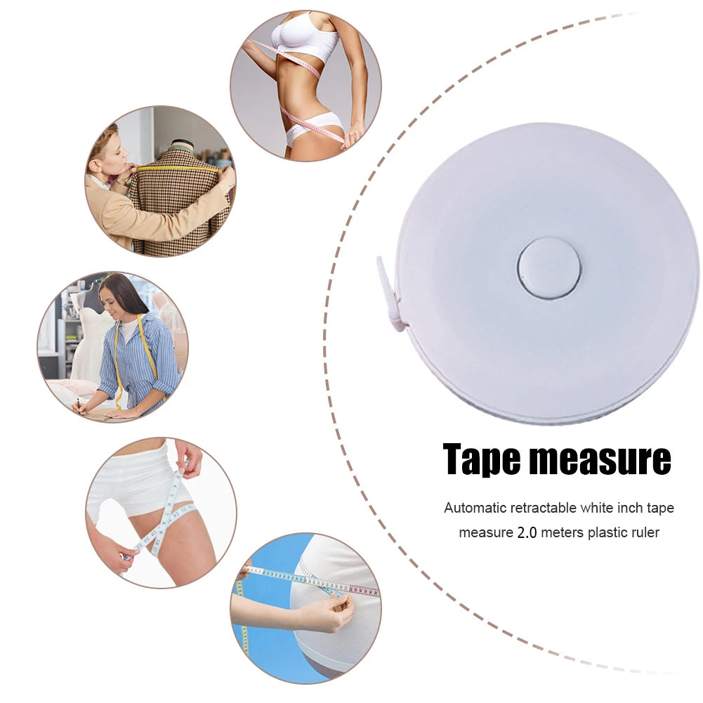 1.5/2Meters Mini Sewing Measure Tape Retractable Measuring Tape Fabric and Cloth Measure Tape for Sewing DIY Craft Cloth Tools