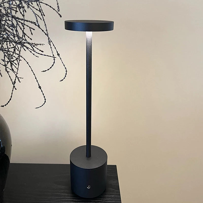 Decorative Table Lamp LED Waterproof Rechargeable Night Light Touch Dimming Bar Living Room Reading Camp Light