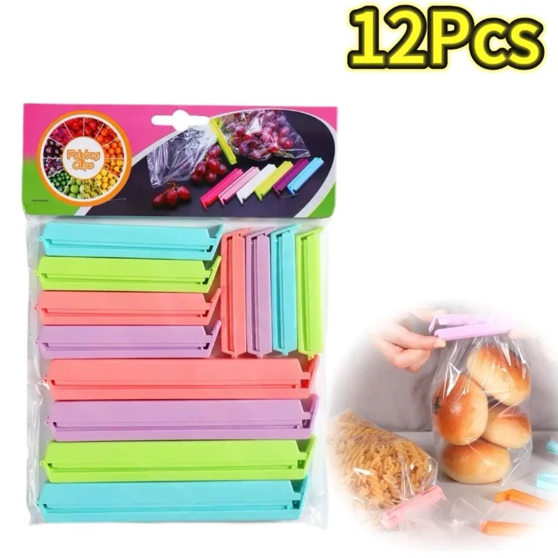 Portable New Kitchen Storage Food Snack Seal Sealing Bag Clips Sealer Clamp Plastic Tool Kitchen Accessories