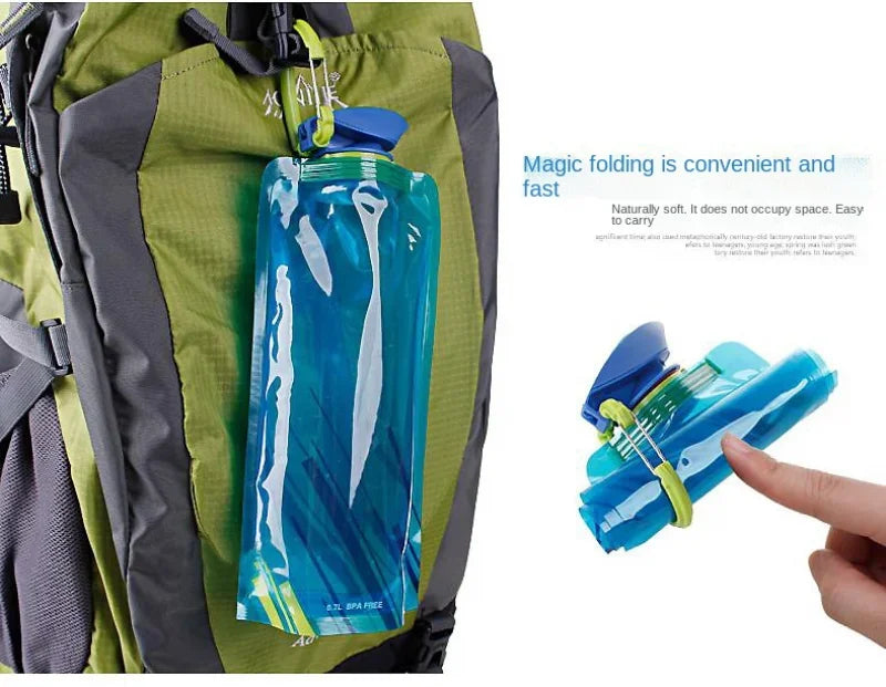 Portable Ultralight Foldable Water Bag Duckbill Folding Sports Outdoor Fitness Cycling Portable Storage Large Capacity Water Bag