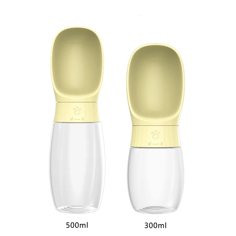 300ml/500ml Pet Water Bottle Portable Drinking Bowl For Dogs And Cats Travel Hiking