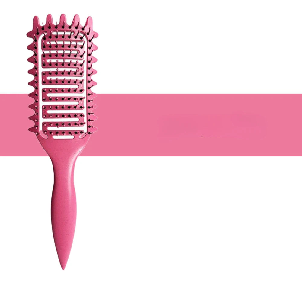 3 in 1 Curl Define Styling Brush Hollow Out Detangling Hair Brush Tangled Hair Comb Shaping Defining Curls Barber Styling Tools