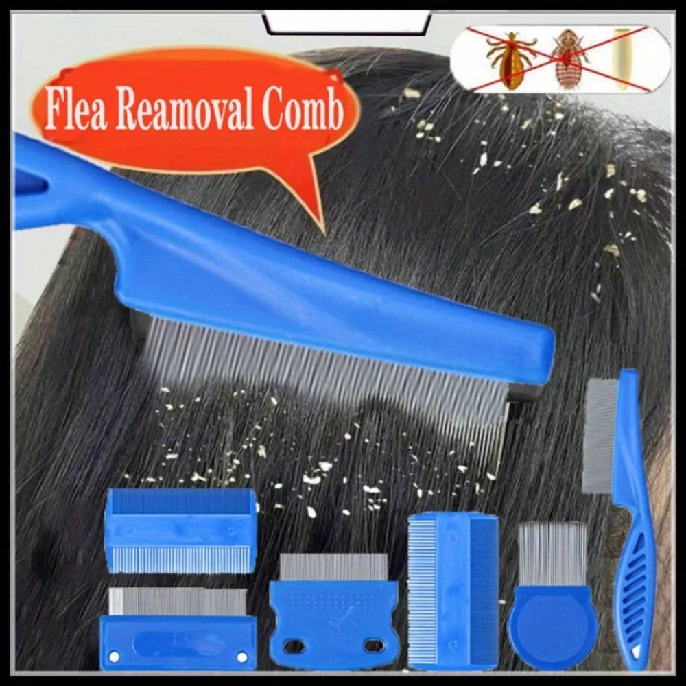6Pcs/Set Lice Comb Easily Removes Eggs Lices Combs Dandruff Combs Long Lasting Non Deformation Lices Removal Head Lice Comb