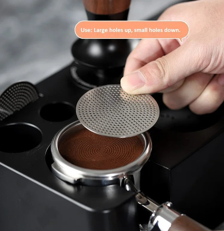 51/53/58mm Reusable Coffee Puck Screen 304 Stainless steel Double Layer Coffee Filter Fine Mesh Professional Espresso Accessory