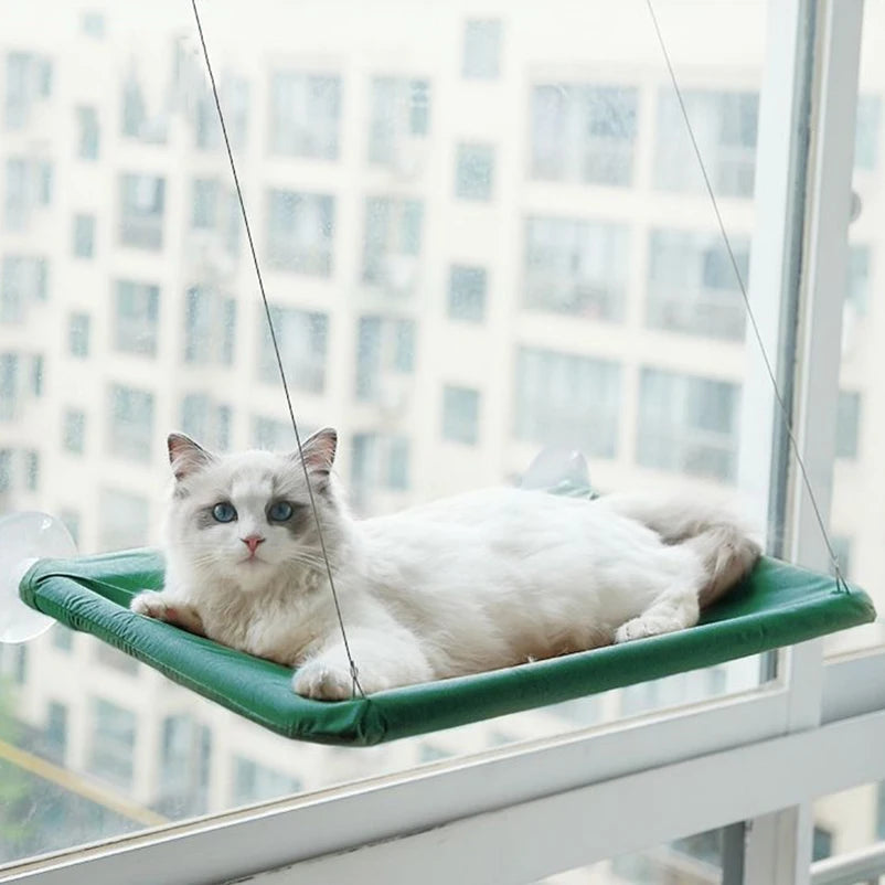 New Pet Cat Hammock Hanging Cat Bed Bearing Comfortable Cat Sunny Window Seat Mount Kitten Climbing Frame Pet Accessories