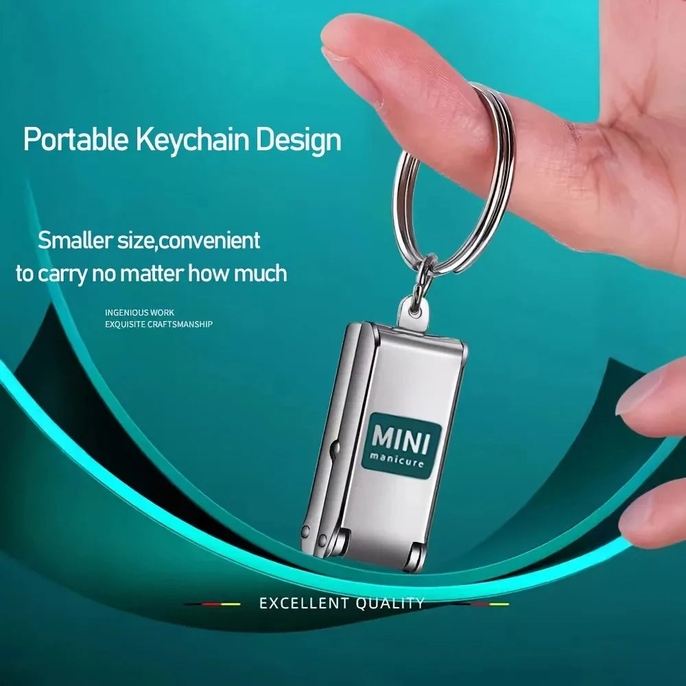 Nail Clippers Collapsible Portable Travel Nail Cutter Fingernail Scissors Trimmer Stainless Steel Pedicure Manicure Tools