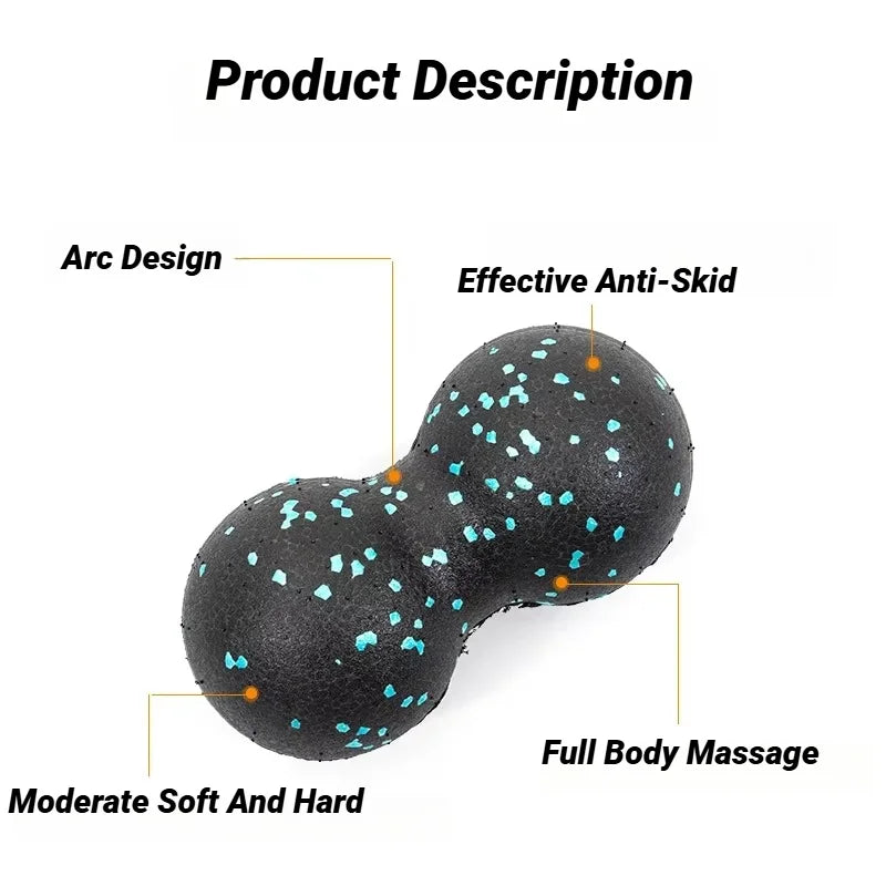 EPP Lacrosse Myofascia Ball Peanut Massage Ball High Density Lightweight Fitness Body Fascia Exercise Relieve Pain Yoga Ball