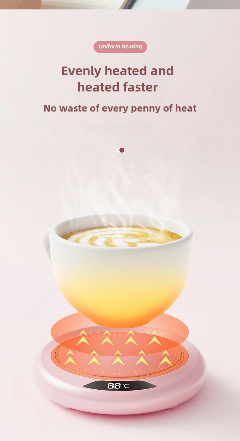 USB Cup Warmer Coffee Mug Heating Coaster 3 Temperature Setting Thermostatic Hot Plate Milk Tea Water Heating Pad Cup Heater