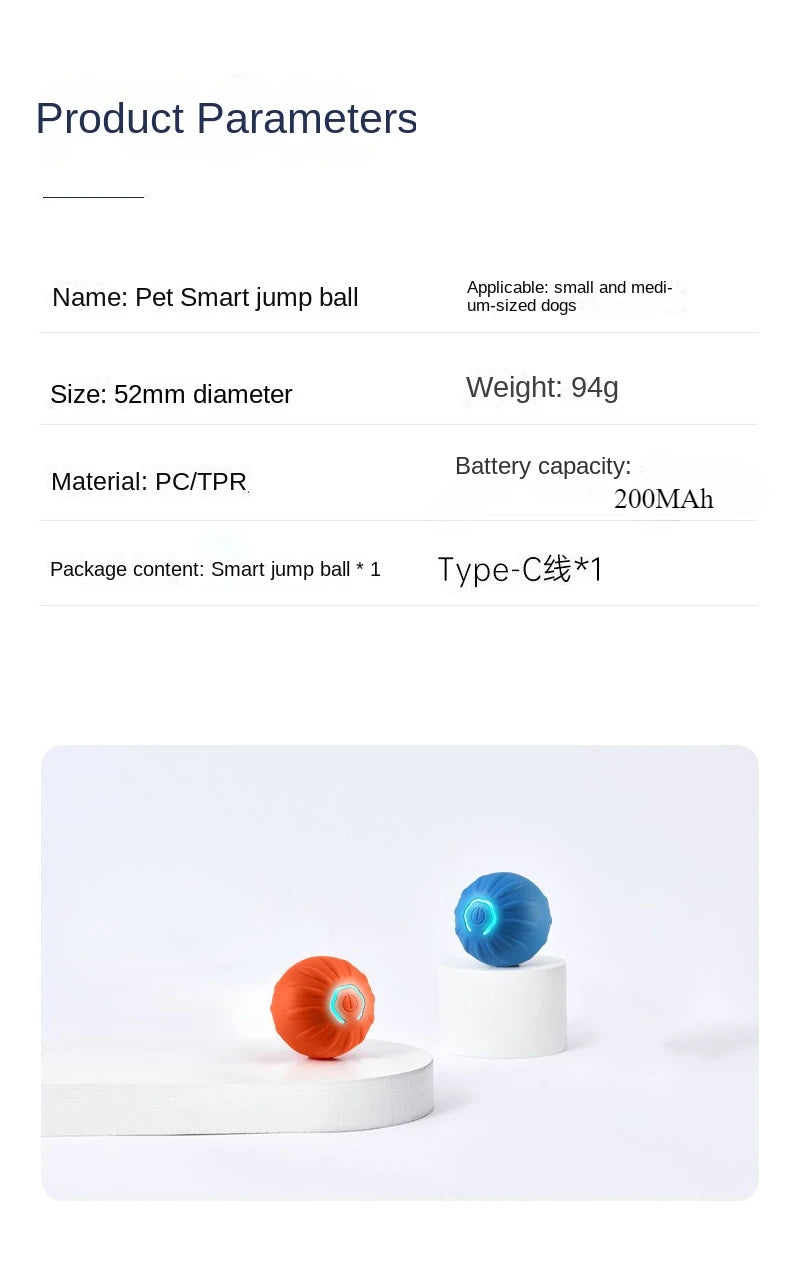Smarts Dog Toy Ball Automatic Electronic Interactive Training Pet Toy Gravity Moving Ball Rechargeable Active Rolling Ball Toys
