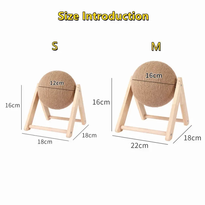 Cats Toy Cat Scratcher Sisal Rope Ball Kitten Interactive Grinding Paws Toys Scratch Board Pet Furniture Accessories Supplies