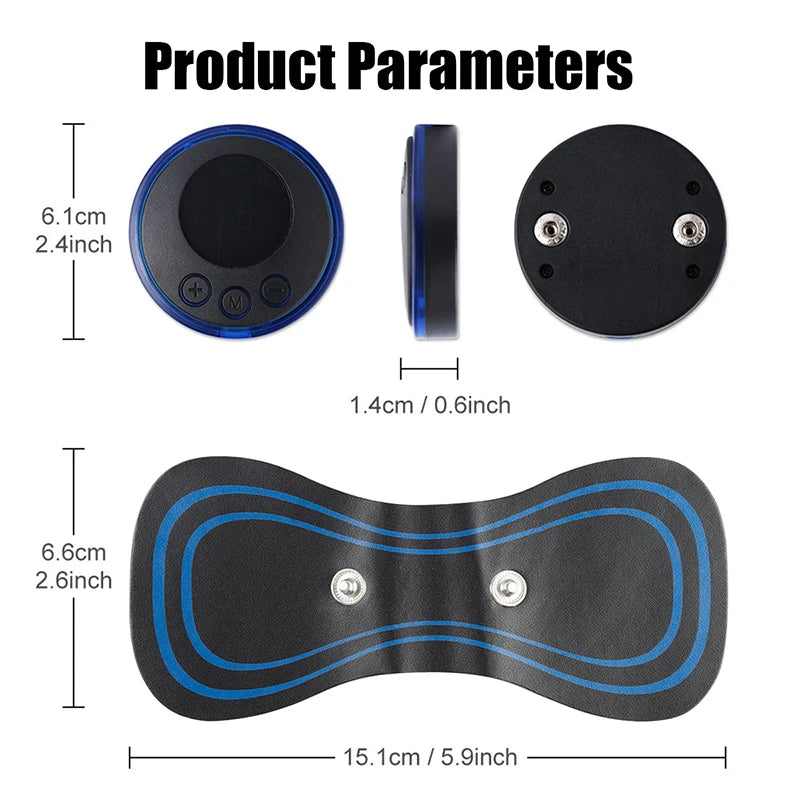 Electric TENS Pulse Neck Massager EMS Cervical Massage for Neck Back Body Electric Muscle Stimulator Electrostimulator 19 Gears