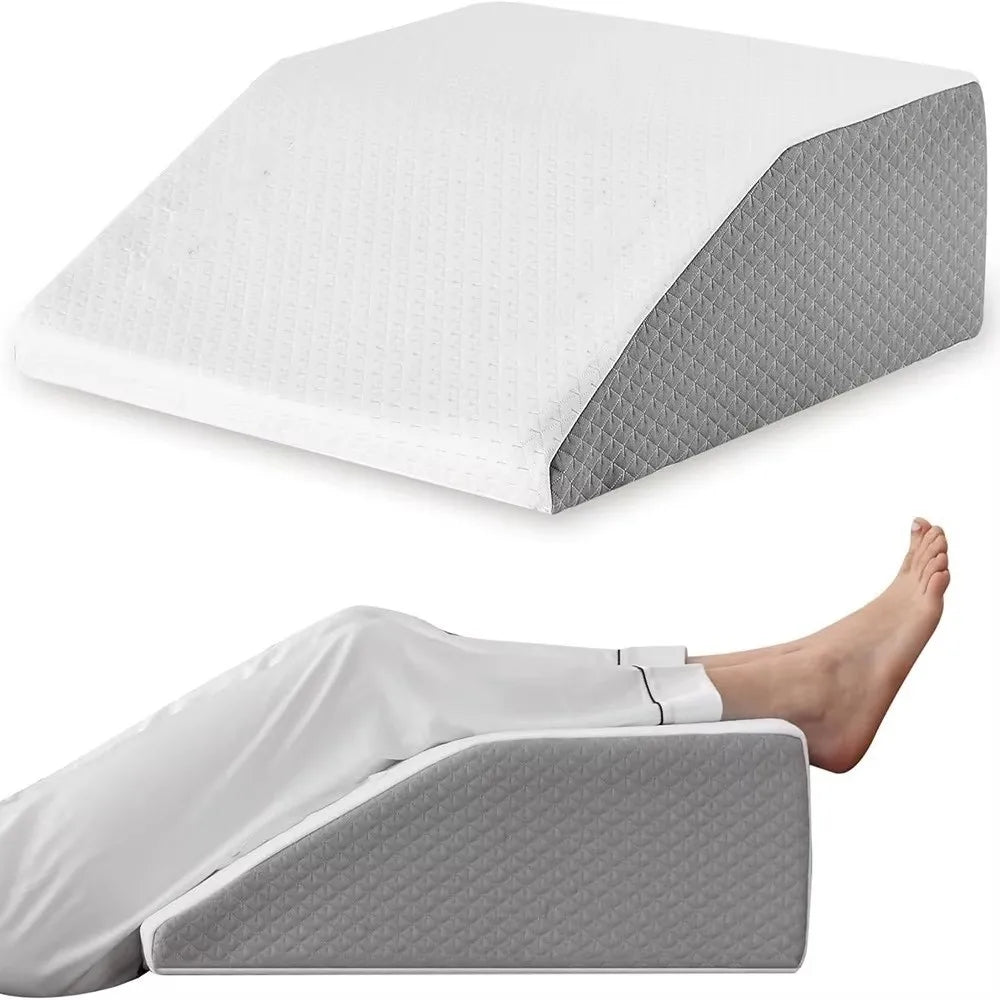 Memory Foam Core Leg Pillow Washable Removable Cover Triangle Support Pillow Breathable Side Sleeping
