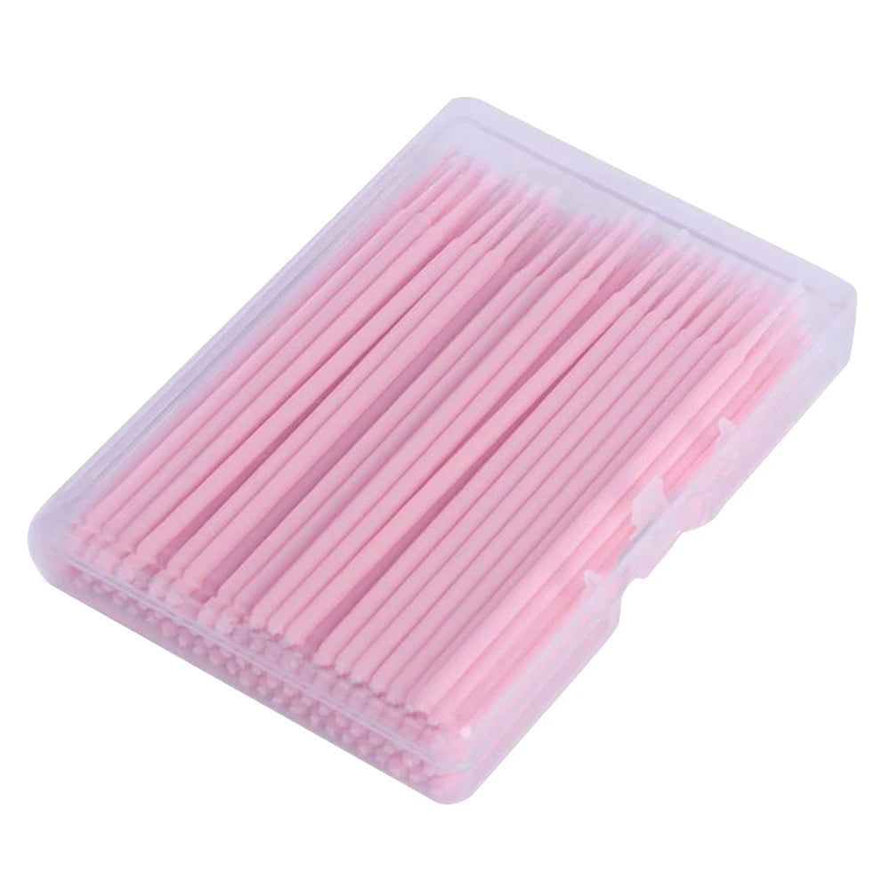 100pcs/box Disposable MicroBrush Eyelash Cleaning Brush Lash Extension Individua Tool For Eyelashes Removing Swab Accessories