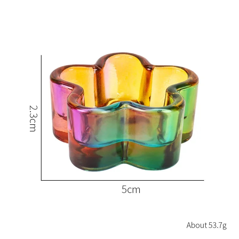 Acrylic Powder Liquid Crystal Glass Cup Aurora Colorful Cup Nail Brush Washing Mug Nail Art Tools Liquid Powders for Mixing Bowl