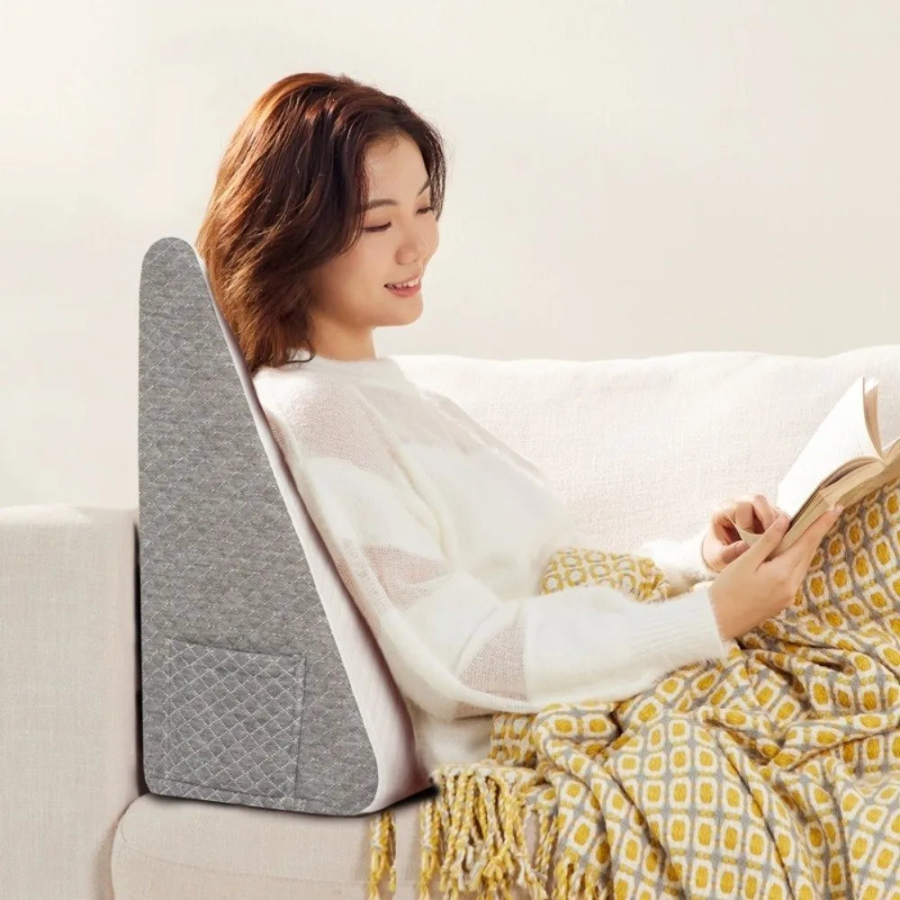 Memory Foam Core Leg Pillow Washable Removable Cover Triangle Support Pillow Breathable Side Sleeping