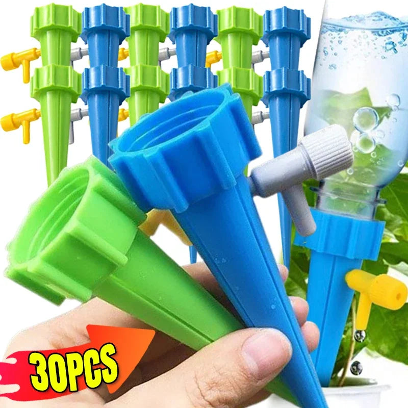 Automatic Watering Drip Kits Self Watering Spike For Flower Plants Adjustable Auto Water Dripper Device Garden Supplies