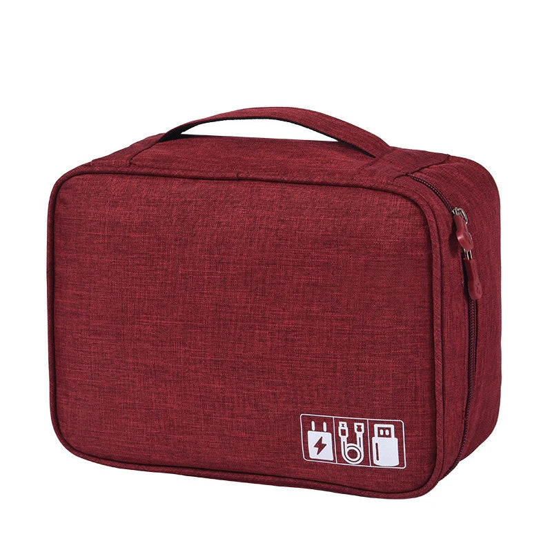 Multi-functional Large Capacity Cable StorageBag Waterproof  USB Data Line Charger Headphone StorageBag Travel cable storage Bag