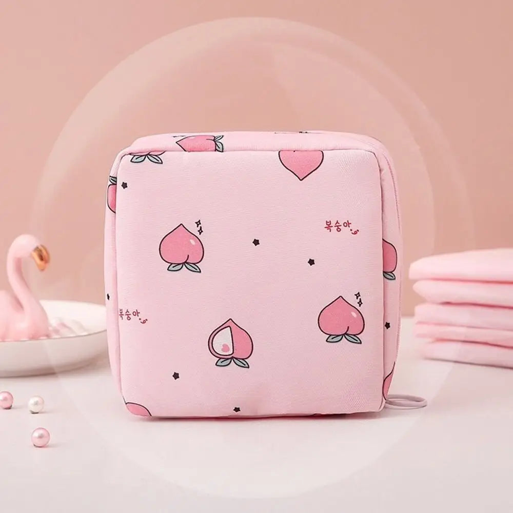 Napkin Credit Card Holder Makeup Organizer Headphone Case Sanitary Mat Bag Sanitary Bag Change Purse Tamper-Proof Storage Bag