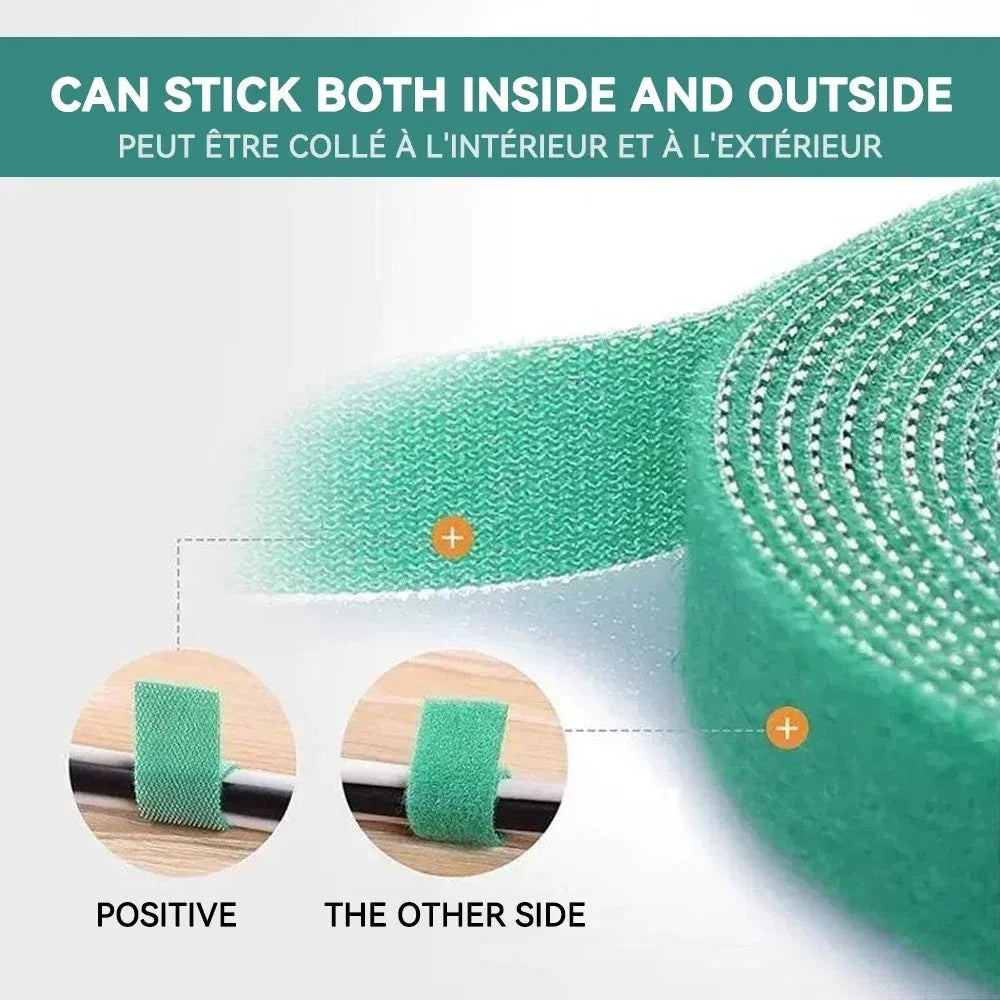 Tutors for Plants Self-adhesive Plant Nylon Cable Tying Climbing Plant Support Green Fastener Tape Reusable Care Garden Supplies