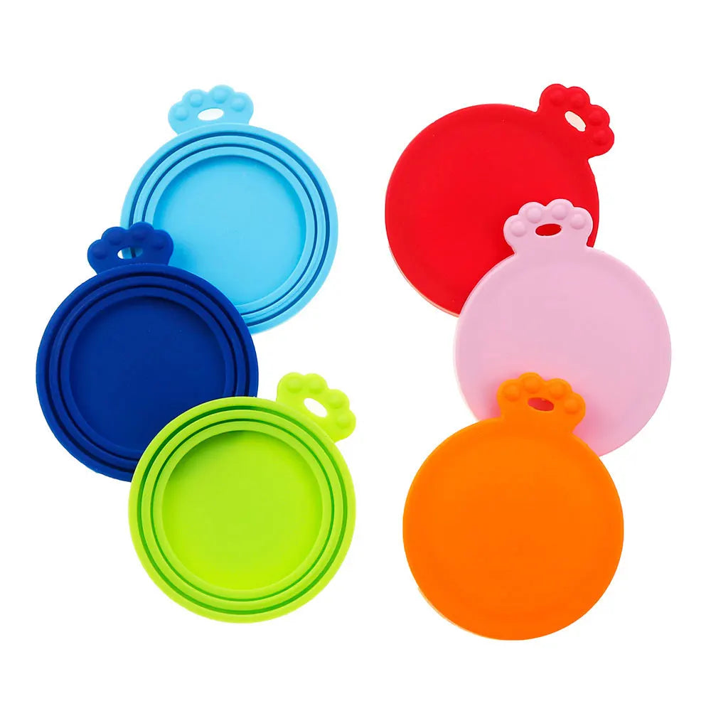 Silicone World Silicone Canned Lid 3 In 1 Reusable Food Storage Keep Fresh Cover Cans Cap Pet Can Box Cover Silicone Can Lid