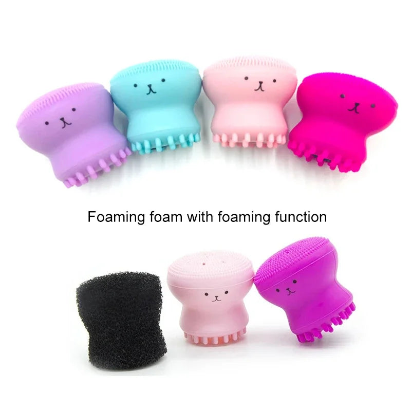 Exfoliator Tool Silicone Face Cleansing Brush Facial Deep Pore Skin Care Scrub Cleanser Tool New Mini Beauty Soft Deep Cleaning