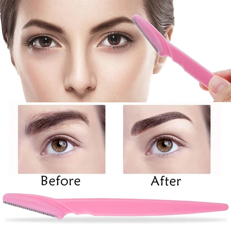 Eyebrow Trimmer Blade Women Face Shaver Portable Eye Brow Epilation Hair Removal Cutters Safety Knife Makeup Scraper