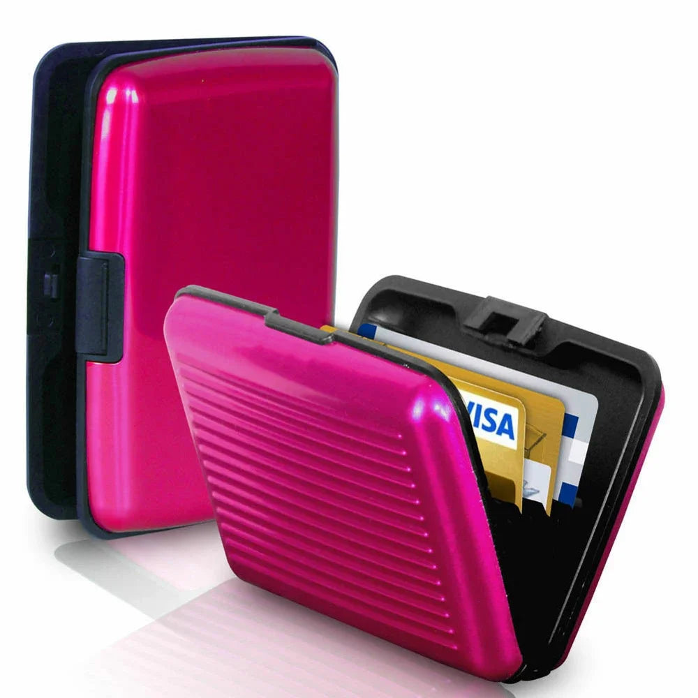 Aluminum Anti-Theft Wallets RFID Blocking Credit Card Holder RFID Wallet Metal Waterproof ID Card Case Coin Purse for Men Women