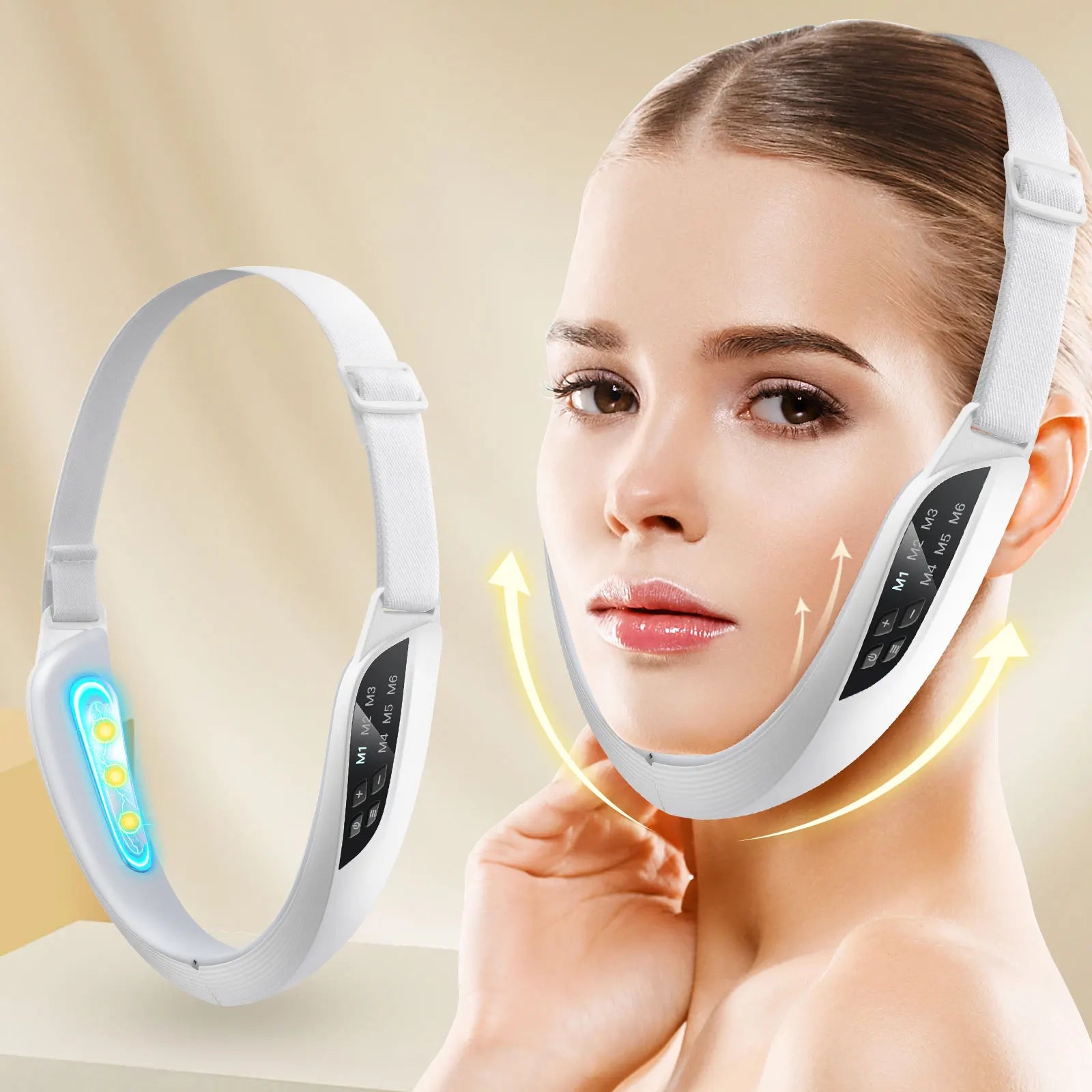 V Face Lifting Device Firming Facial Massager Facial Beauty Instrument Face Slimming Massager Double Chin Removal Double Chin