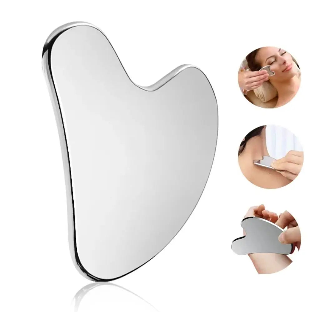 Gua Sha Scraper Heart Shape Universal Face Massager Guasha Massage Tool for Facial Beauty Eye Massage